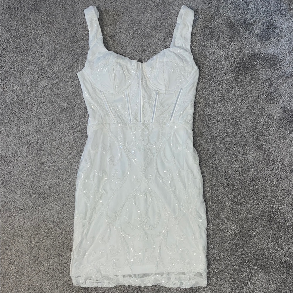 Hello Molly White Mini Dress Perfect for Special Occasions